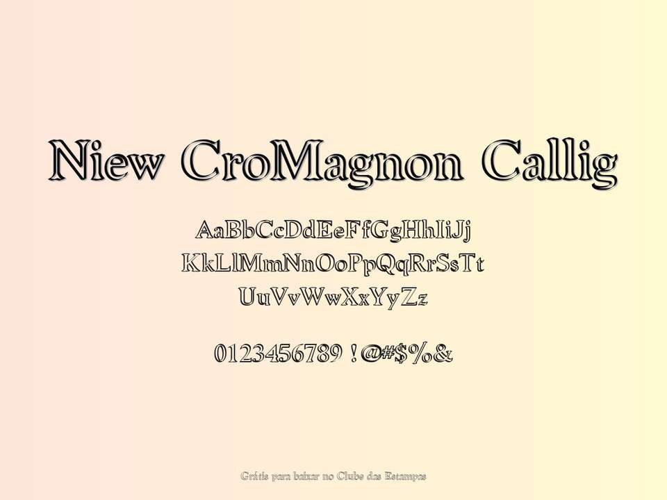 Fonte Niew Cromagnon Callig Grátis Para Baixar