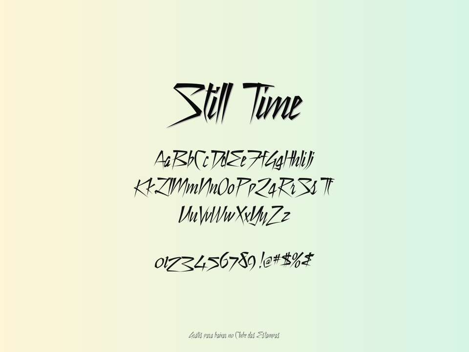 Fonte Still Time Grátis Para Baixar