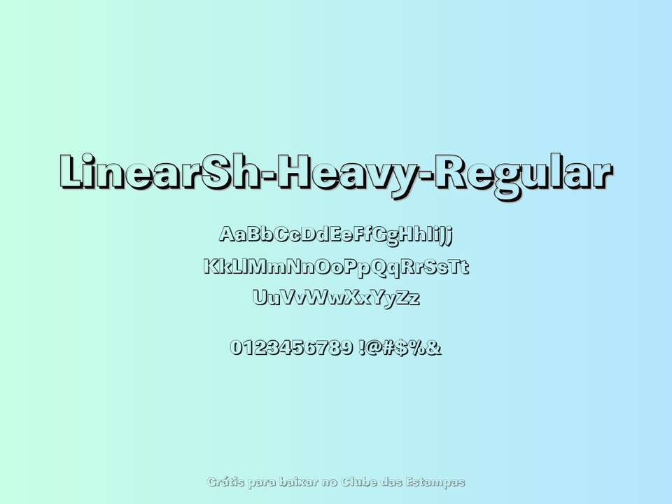 Fonte Linearsh Heavy Regular Grátis Para Baixar