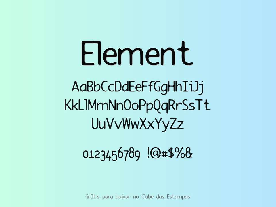 Fonte Element Grátis Para Baixar