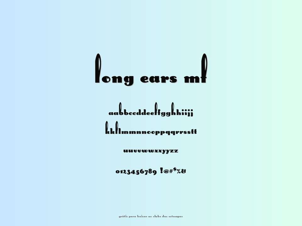 Fonte Long Ears Mf Grátis Para Baixar