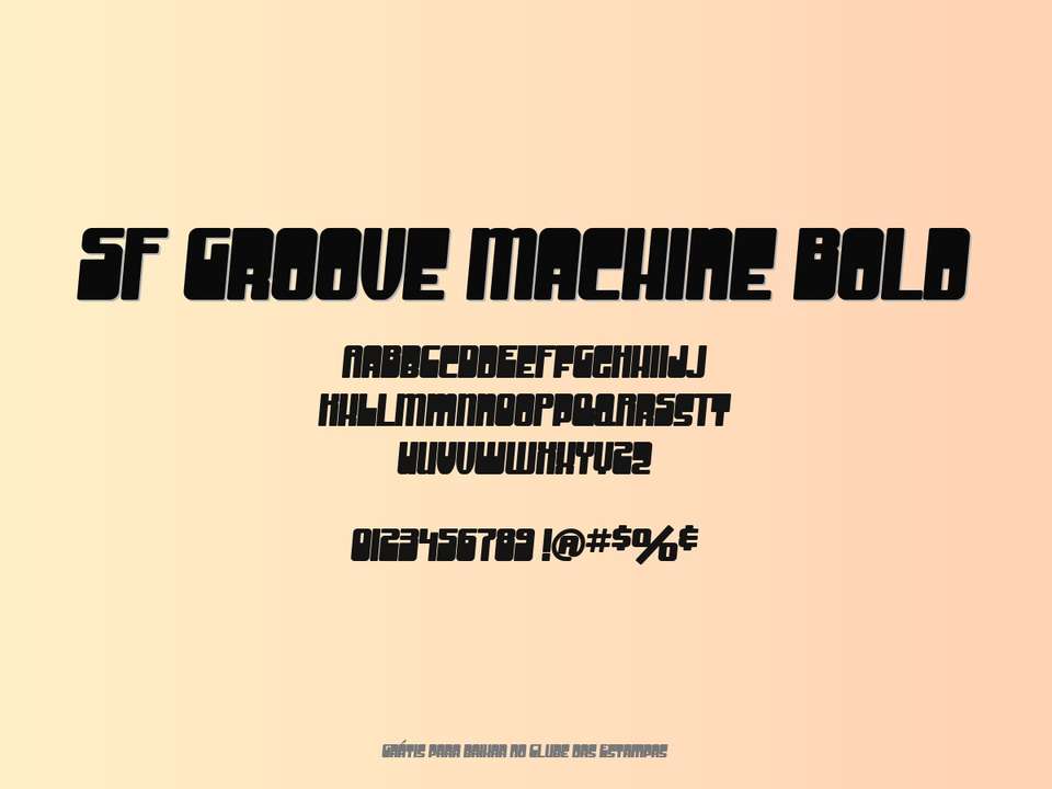 Fonte Sf Groove Machine Bold Grátis Para Baixar
