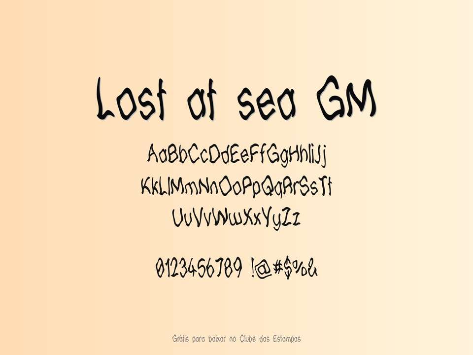 Fonte Lost At Sea Gm Grátis Para Baixar