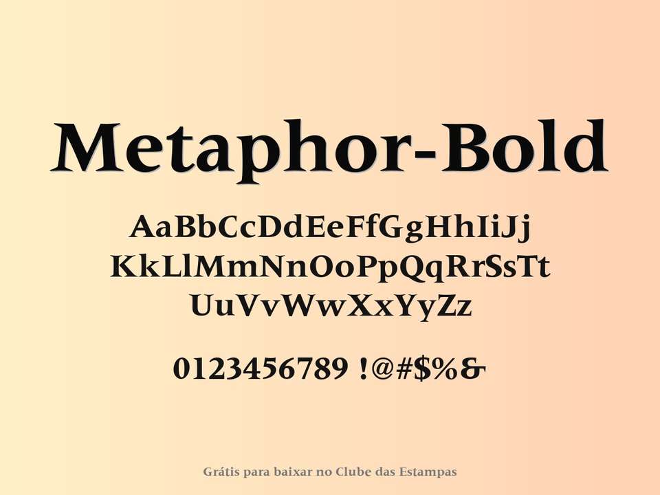 Fonte Metaphor Bold Grátis Para Baixar