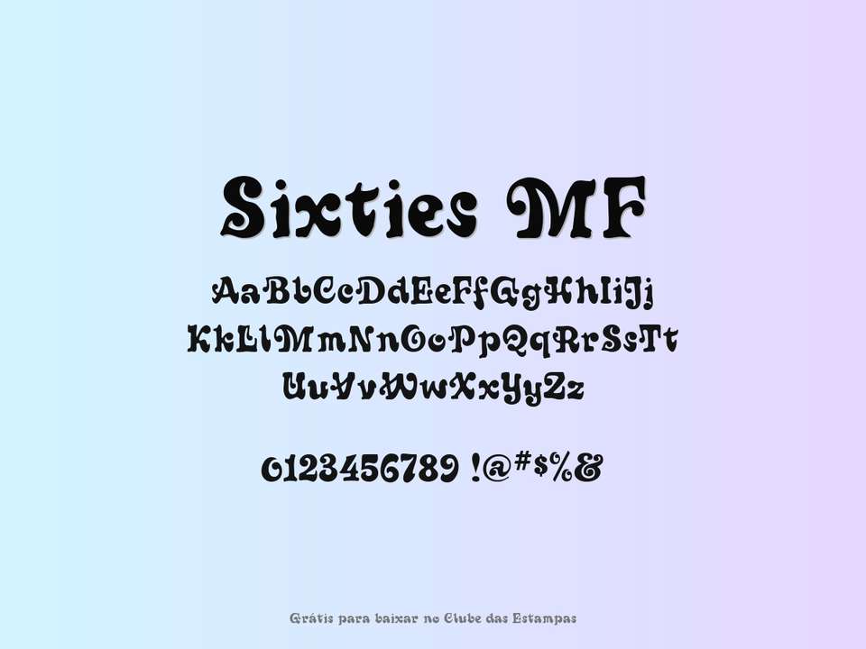 Fonte Sixties Mf Grátis Para Baixar