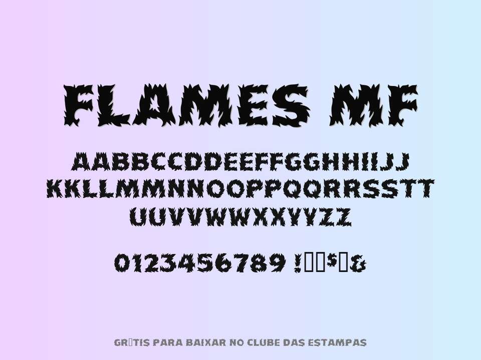 Fonte Flames Mf Grátis Para Baixar