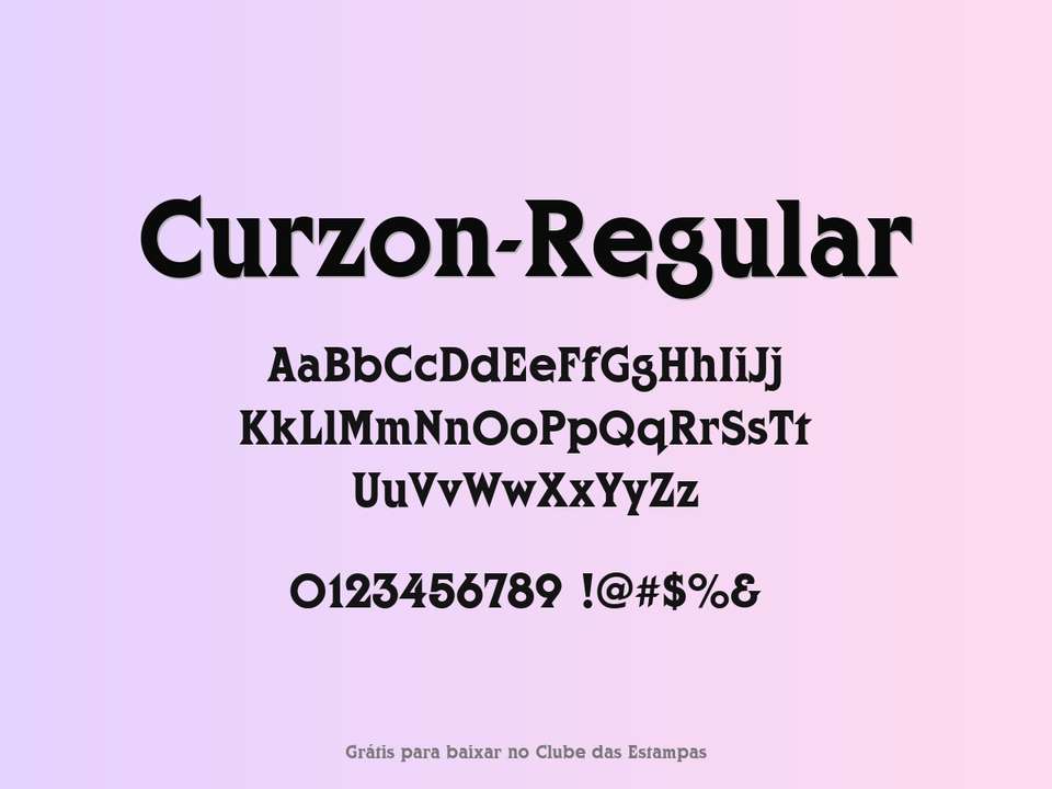 Fonte Curzon Regular Grátis Para Baixar