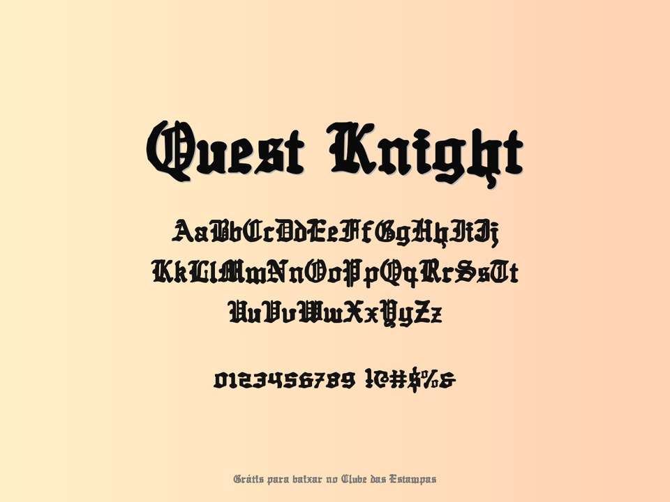 Fonte Quest Knight Grátis Para Baixar