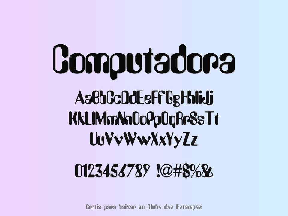 Fonte Computadora Grátis Para Baixar