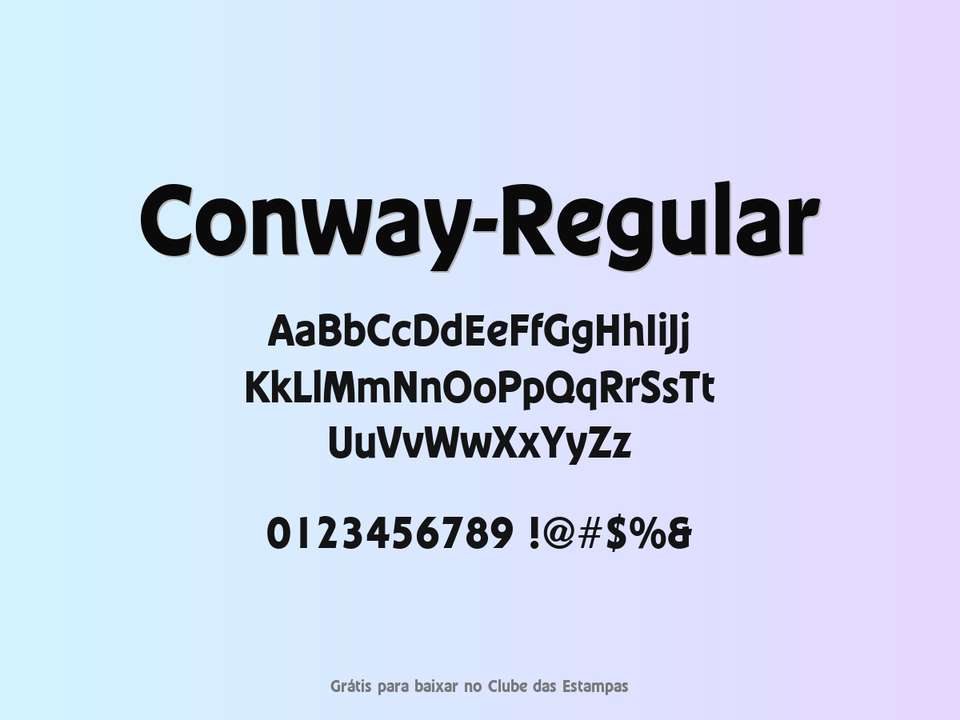 Fonte Conway Regular Grátis Para Baixar