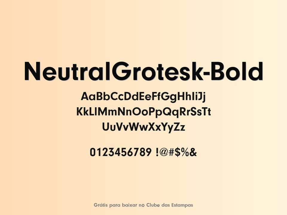 Fonte Neutralgrotesk Bold Grátis Para Baixar