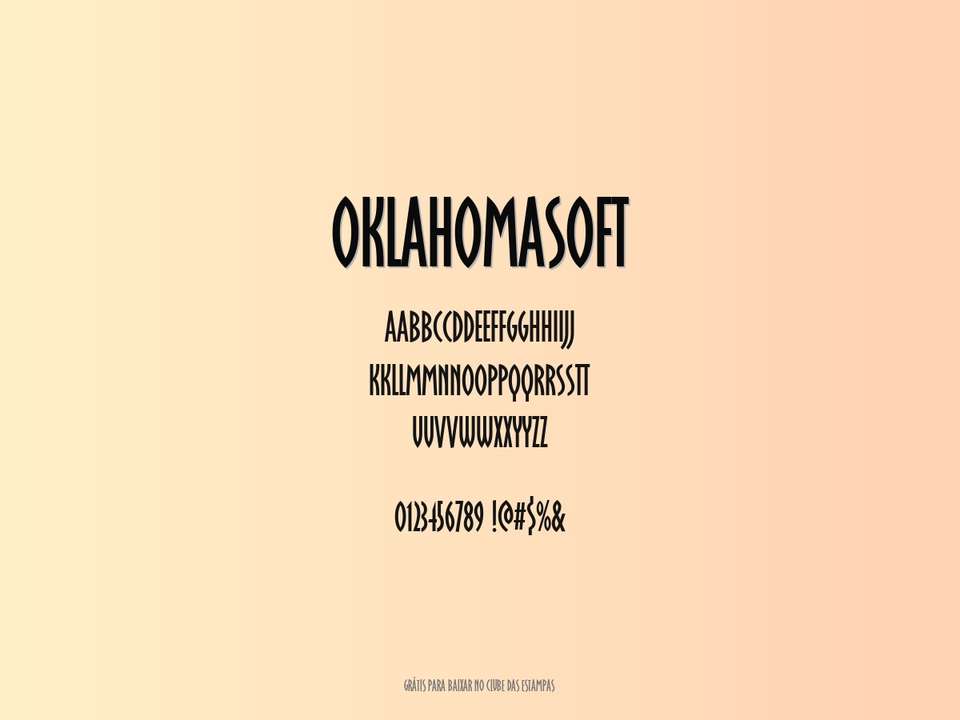 Fonte Oklahomasoft Grátis Para Baixar