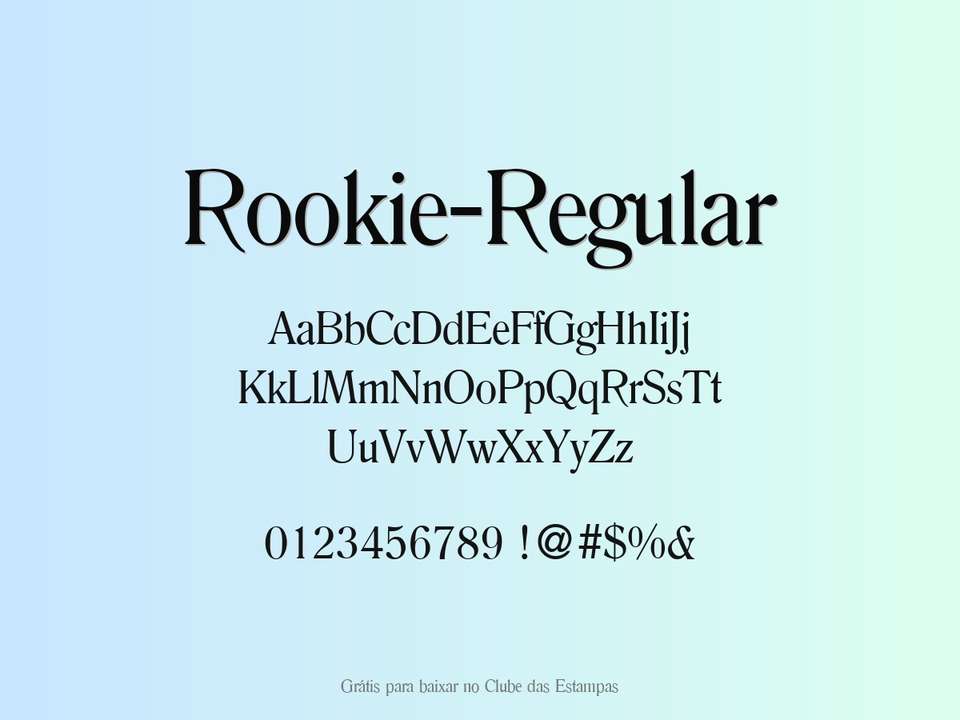 Fonte Rookie Regular Grátis Para Baixar