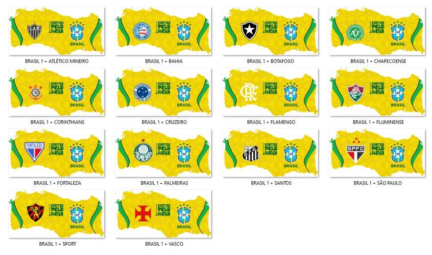 Arte Camiseta Juntos Pelo Hexa Seleção Brasileira Mais Times Do Brasil