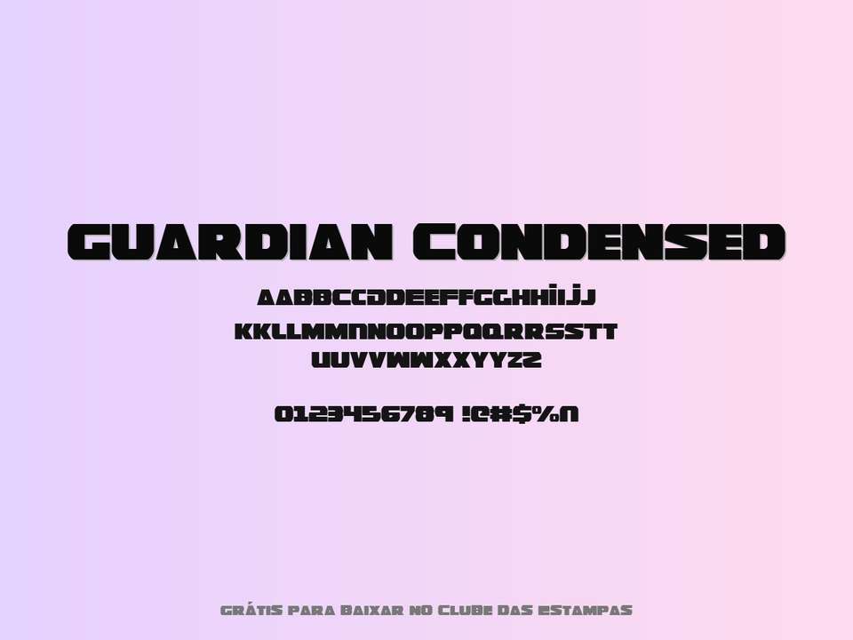 Fonte Guardian Condensed Grátis Para Baixar