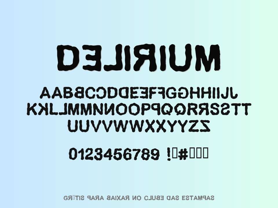 Fonte Delirium Grátis Para Baixar