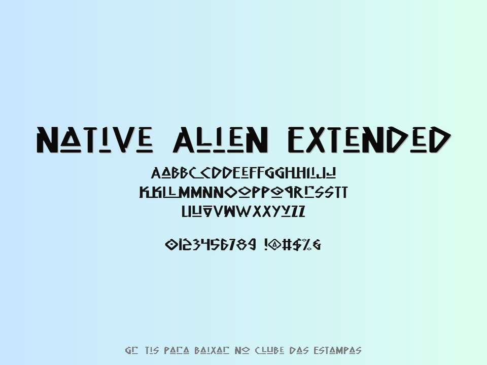 Fonte Native Alien Extended Grátis Para Baixar