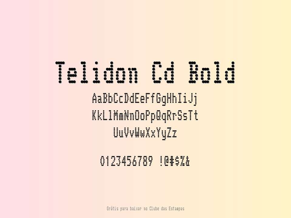 Fonte Telidon Cd Bold Grátis Para Baixar