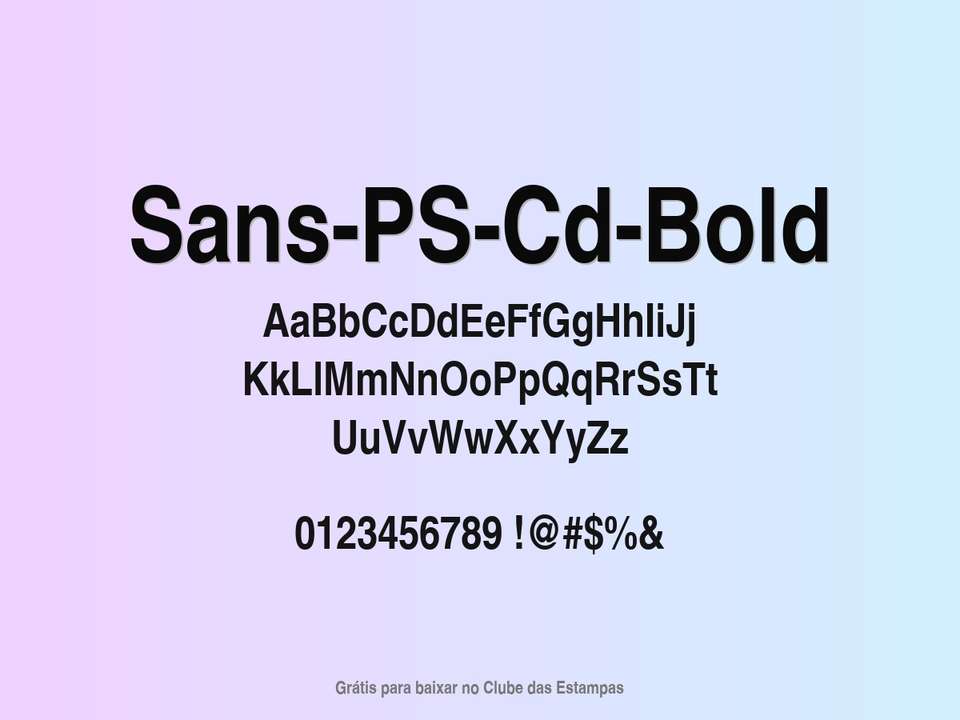 Fonte Sans Ps Cd Bold Grátis Para Baixar