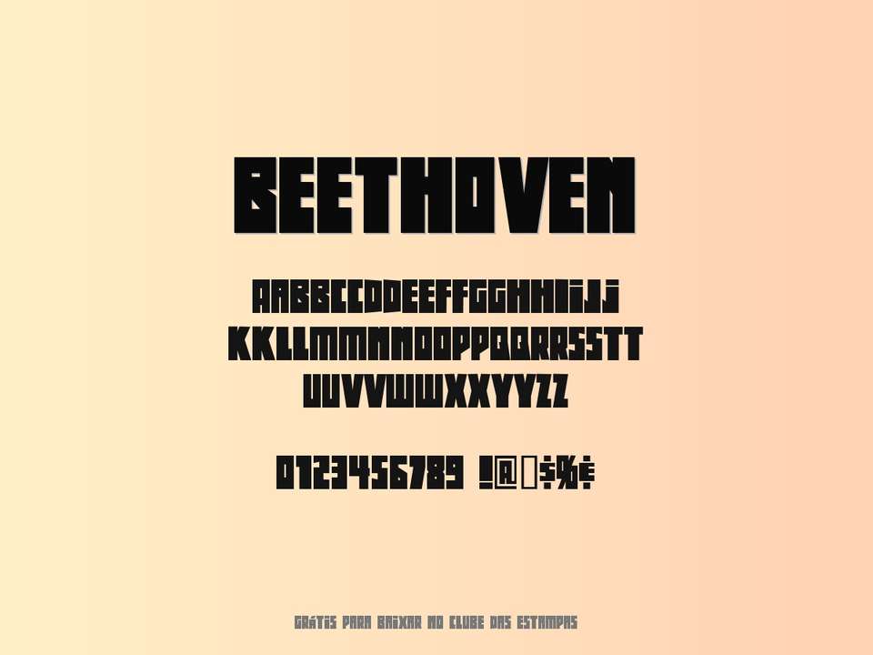Fonte Beethoven Grátis Para Baixar