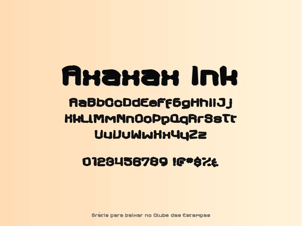 Fonte Axaxax Ink Grátis Para Baixar