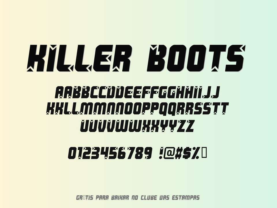 Fonte Killer Boots Grátis Para Baixar