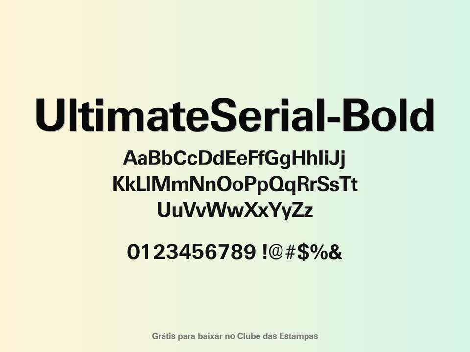 Fonte Ultimateserial Bold Grátis Para Baixar