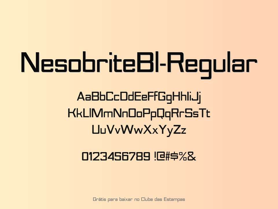 Fonte Nesobritebl Regular Grátis Para Baixar