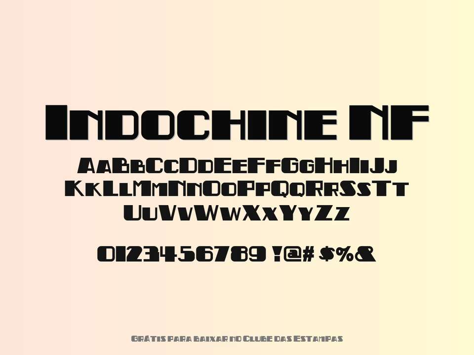 Fonte Indochine Nf Grátis Para Baixar