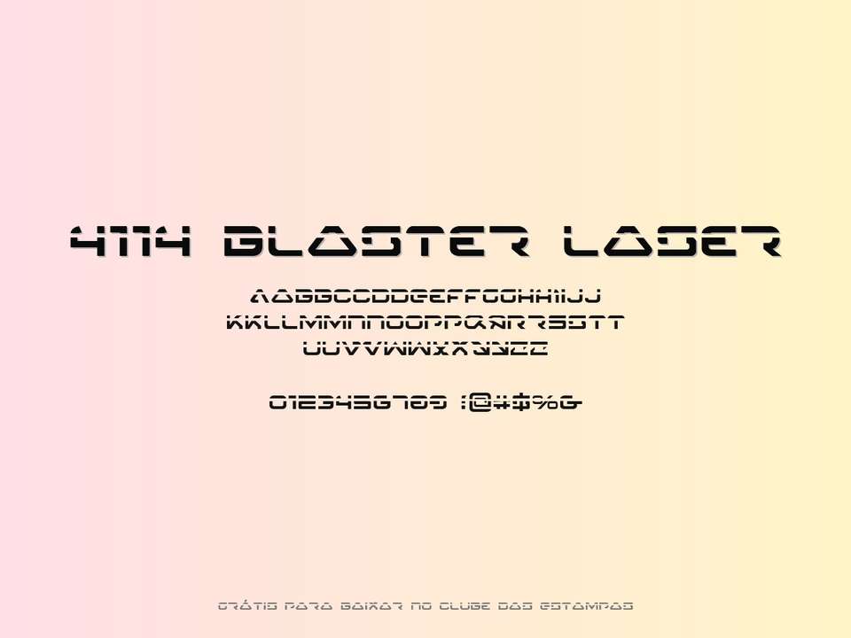 Fonte 4114 Blaster Laser Grátis Para Baixar