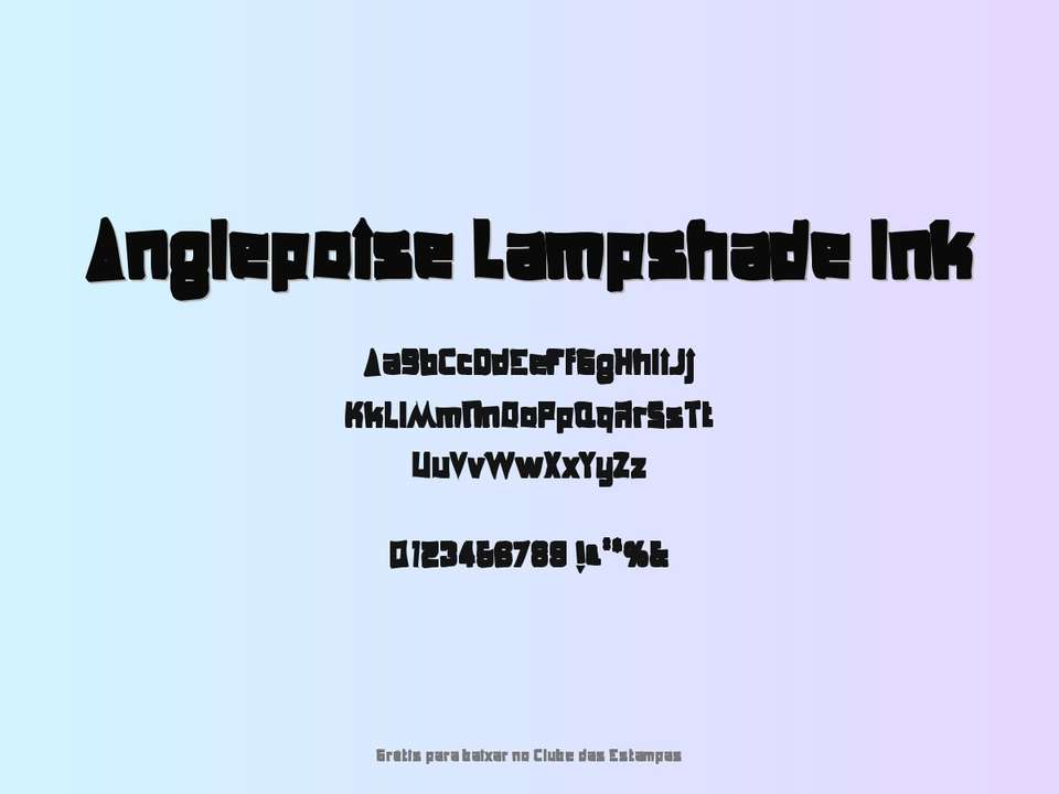 Fonte Anglepoise Lampshade Ink Grátis Para Baixar
