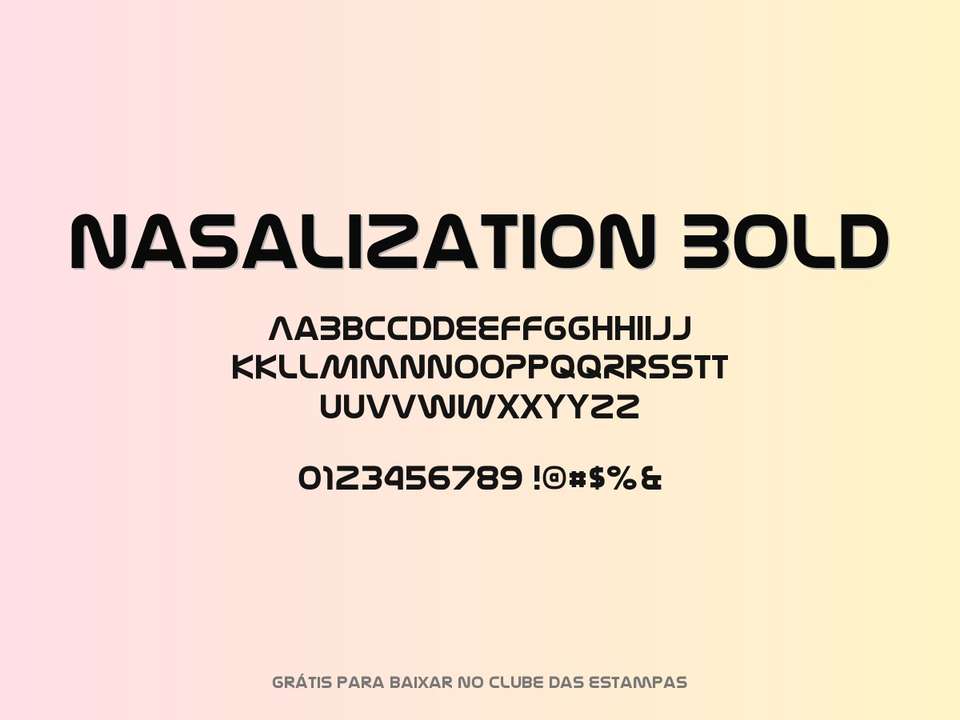 Fonte Nasalization Bold Grátis Para Baixar