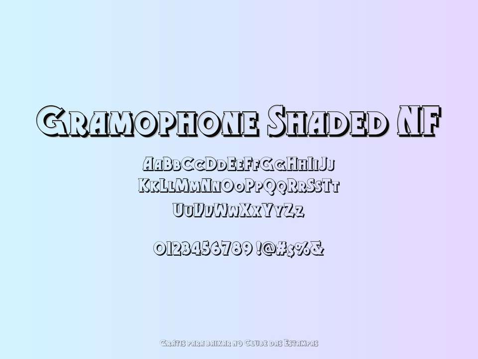 Fonte Gramophone Shaded Nf Grátis Para Baixar