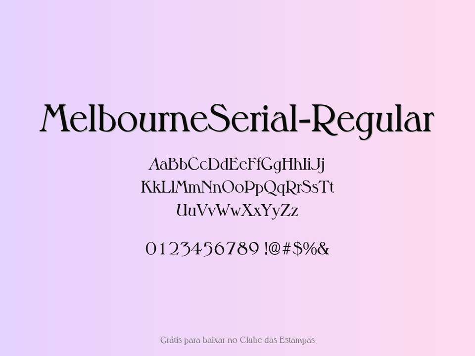 Fonte Melbourneserial Regular Grátis Para Baixar