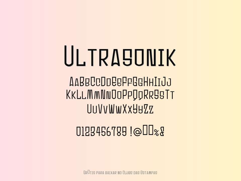 Fonte Ultrasonik Grátis Para Baixar