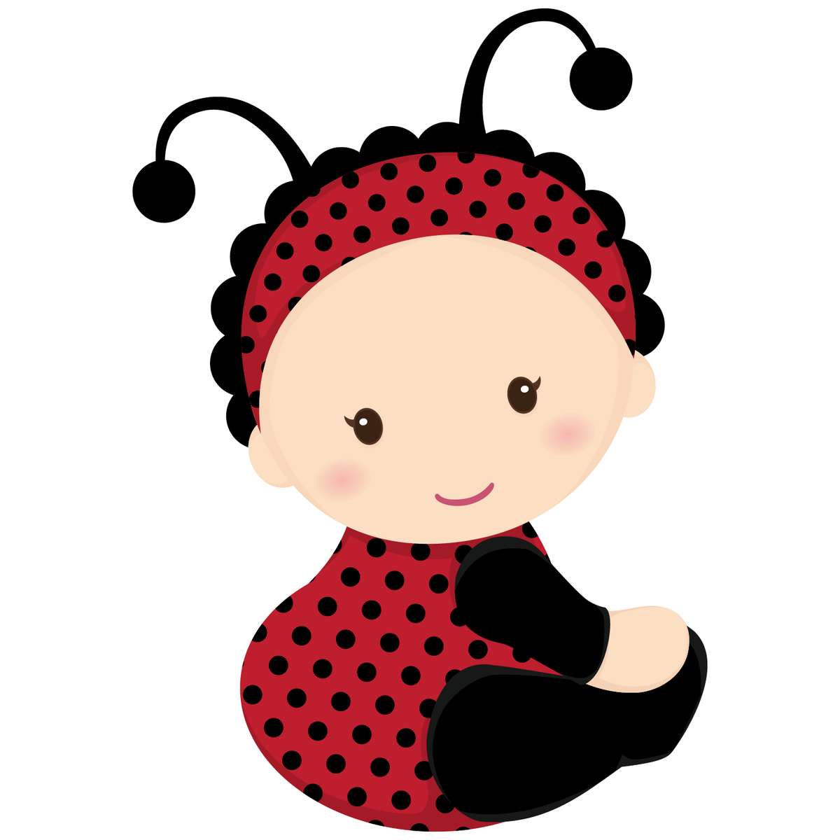 Elemento Joaninha Fofa Cute Png (9)