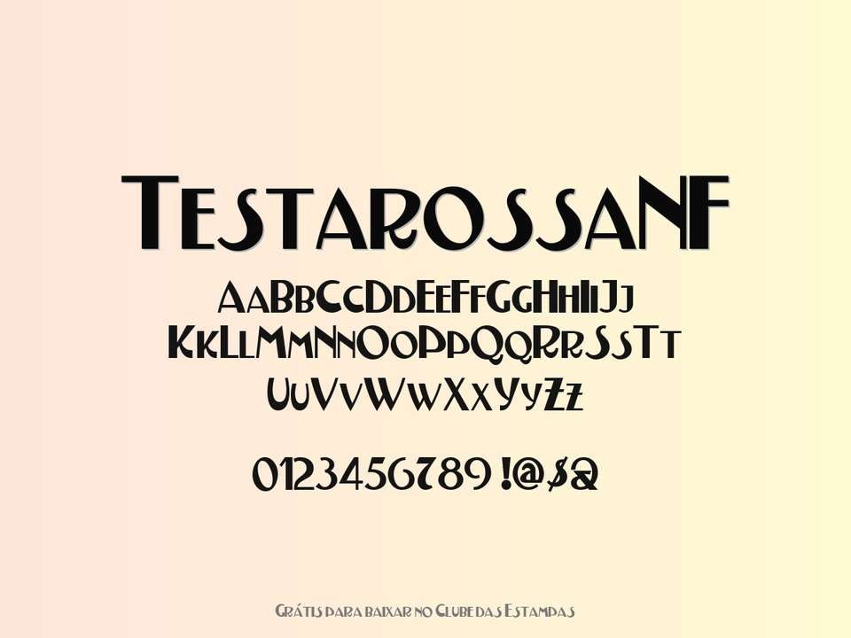 Fonte Testarossanf Grátis Para Baixar
