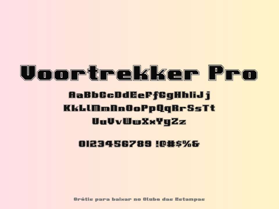 Fonte Voortrekker Pro Grátis Para Baixar