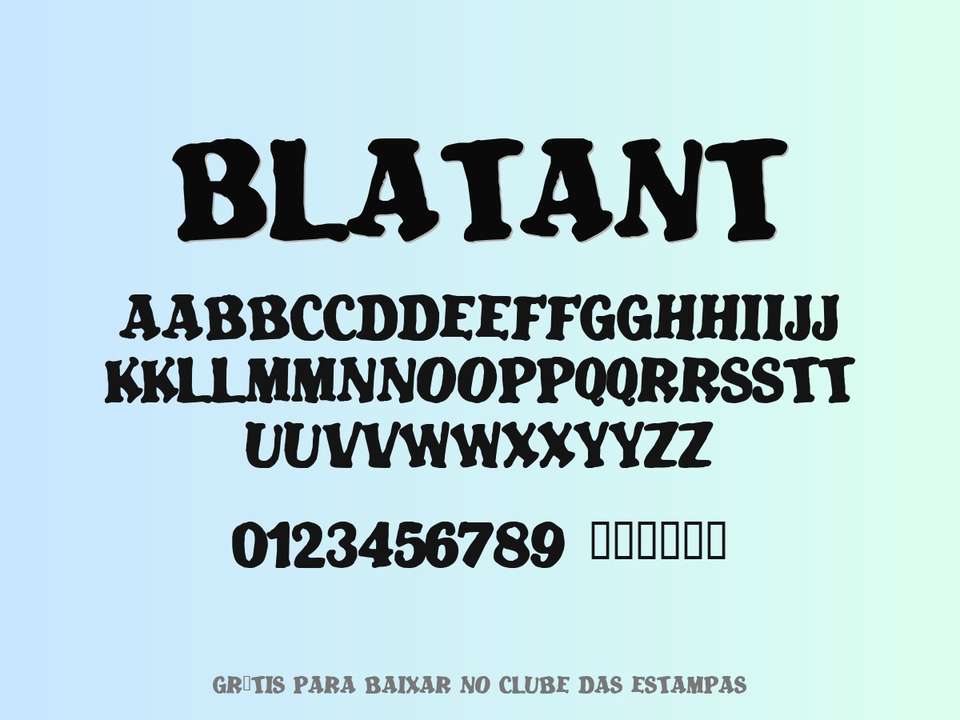 Fonte Blatant Grátis Para Baixar