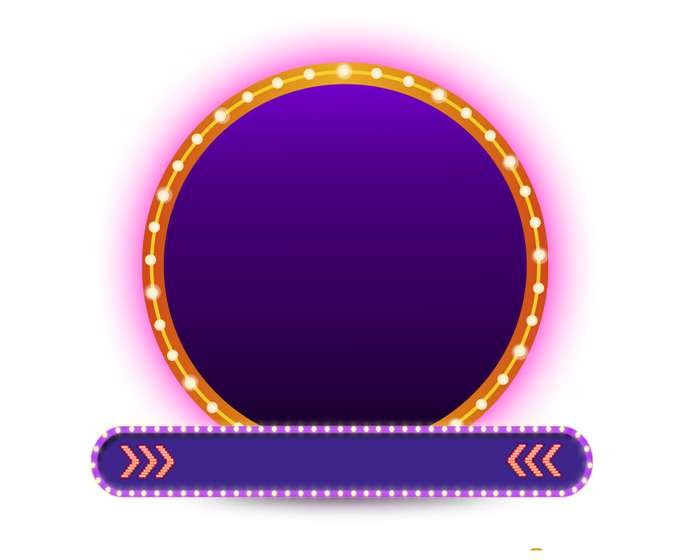 Moldura Circular Com Banner Design Gráfico Png Grátis Para Baixar
