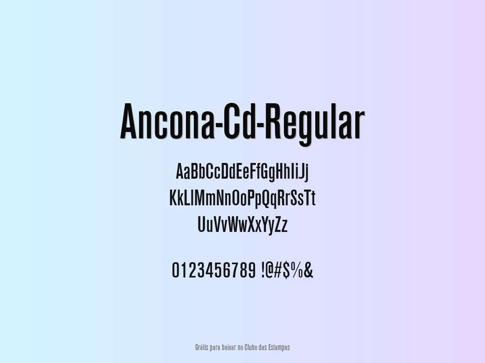Fonte Ancona Cd Regular Grátis Para Baixar
