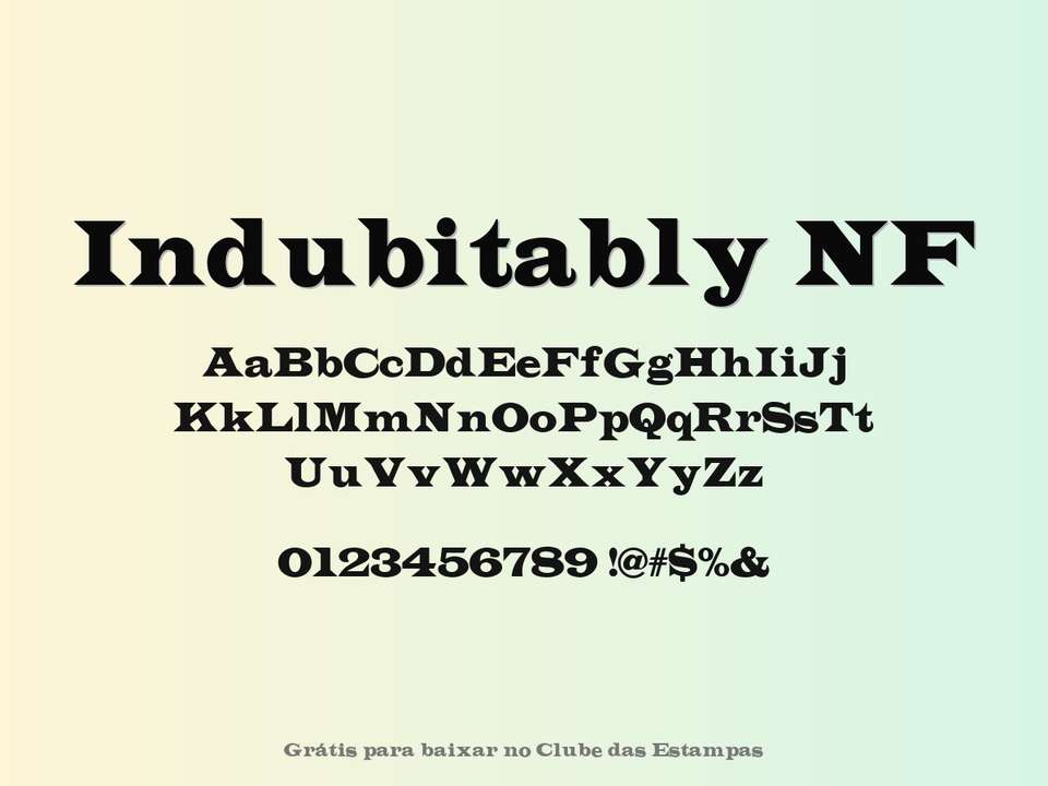 Fonte Indubitably Nf Grátis Para Baixar