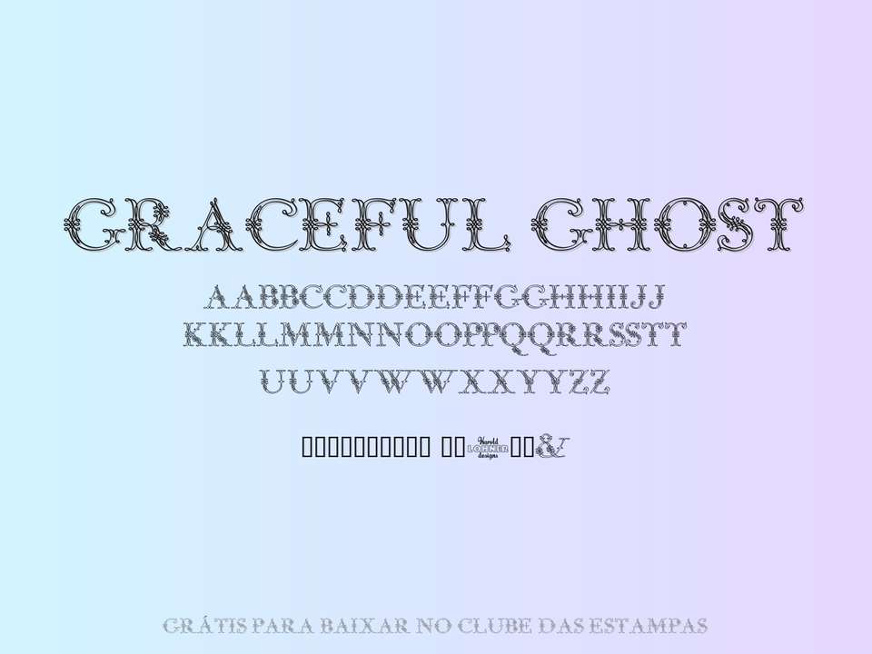 Fonte Graceful Ghost Grátis Para Baixar