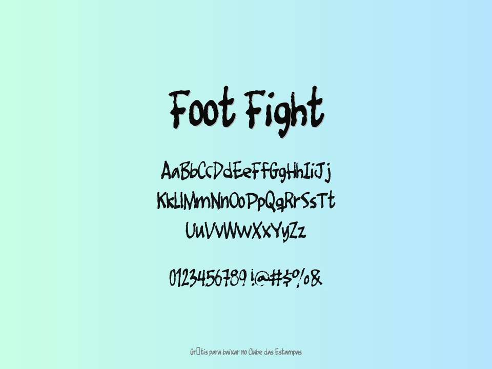 Fonte Foot Fight Grátis Para Baixar