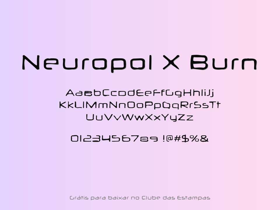 Fonte Neuropol X Burn Grátis Para Baixar