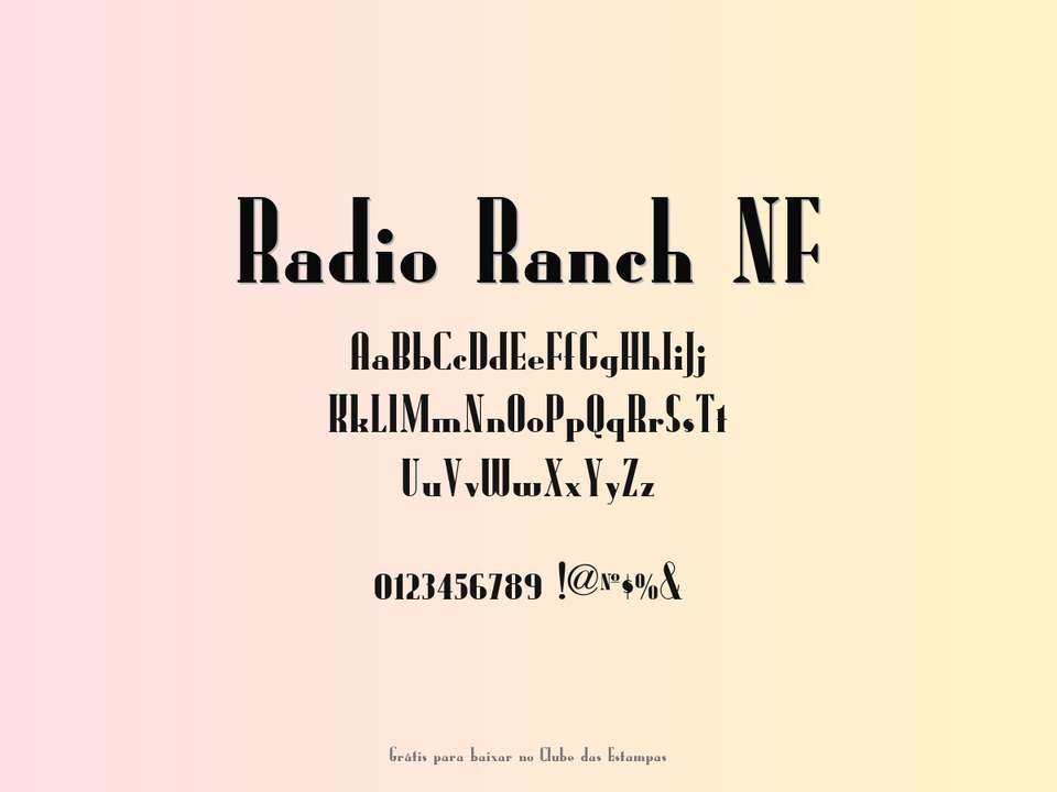Fonte Radio Ranch Nf Grátis Para Baixar