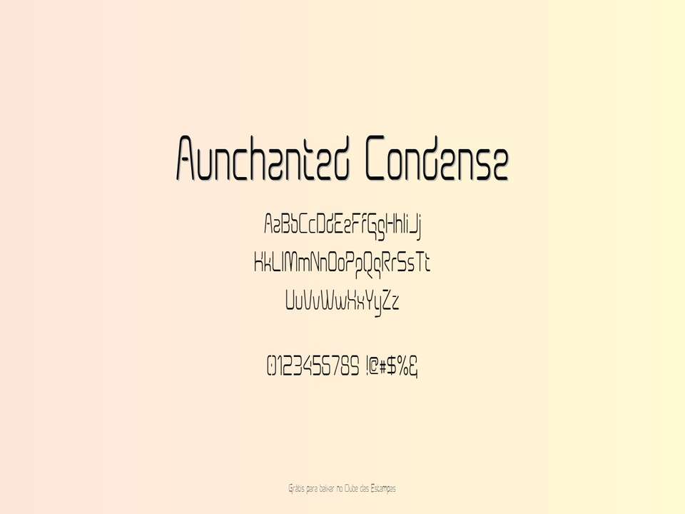 Fonte Aunchanted Condense Grátis Para Baixar