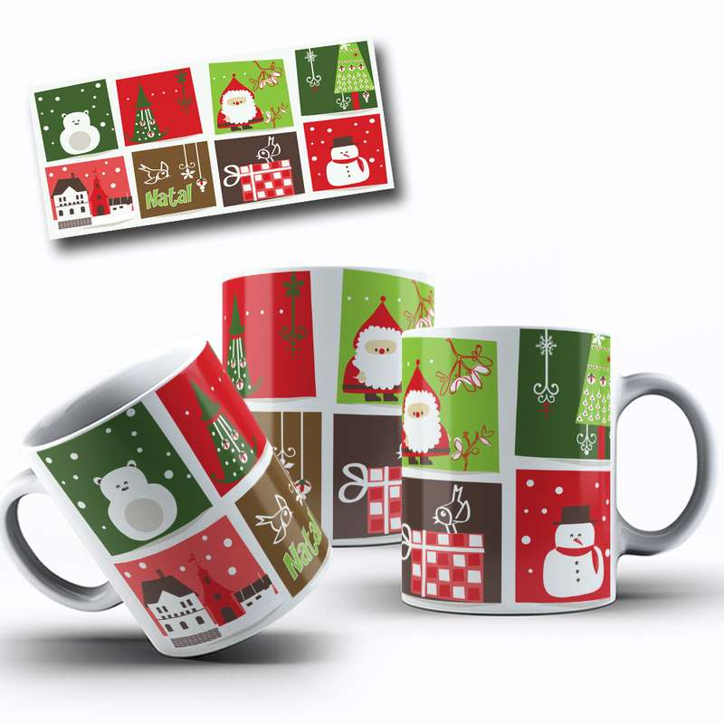 Arte Para Caneca Natal Personagens Serie Estilo 8