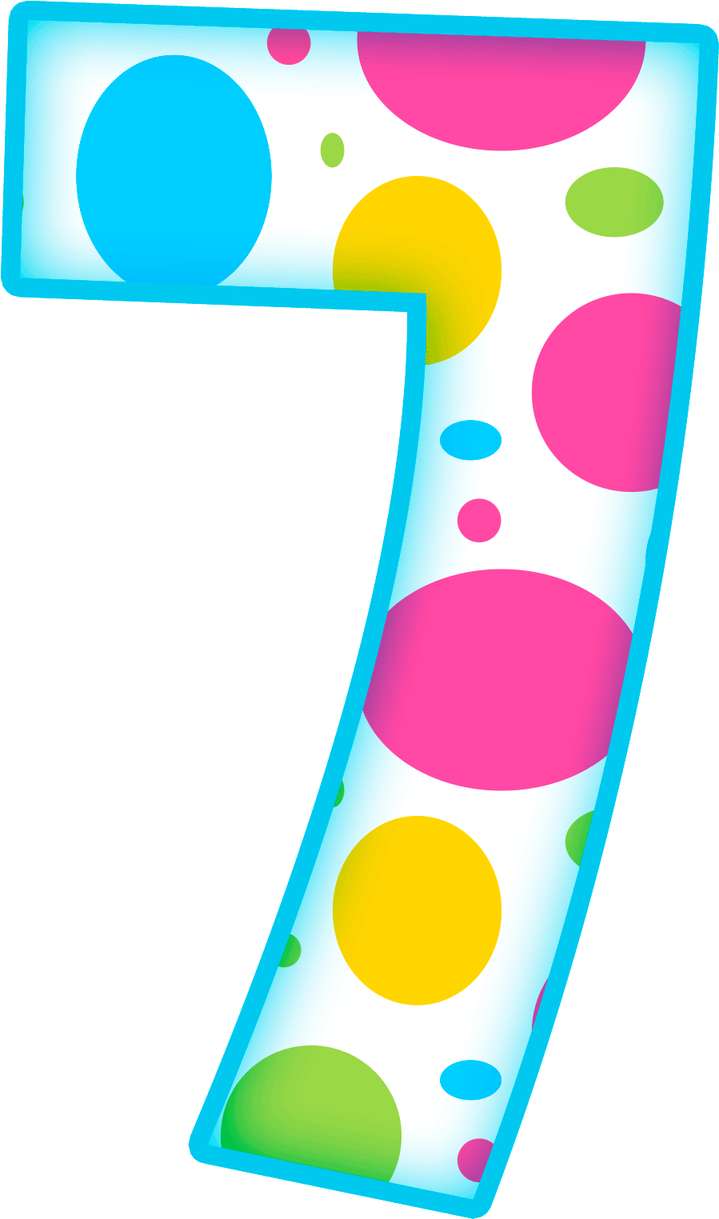 Elemento Numero 7 Sete Bolinhas Png