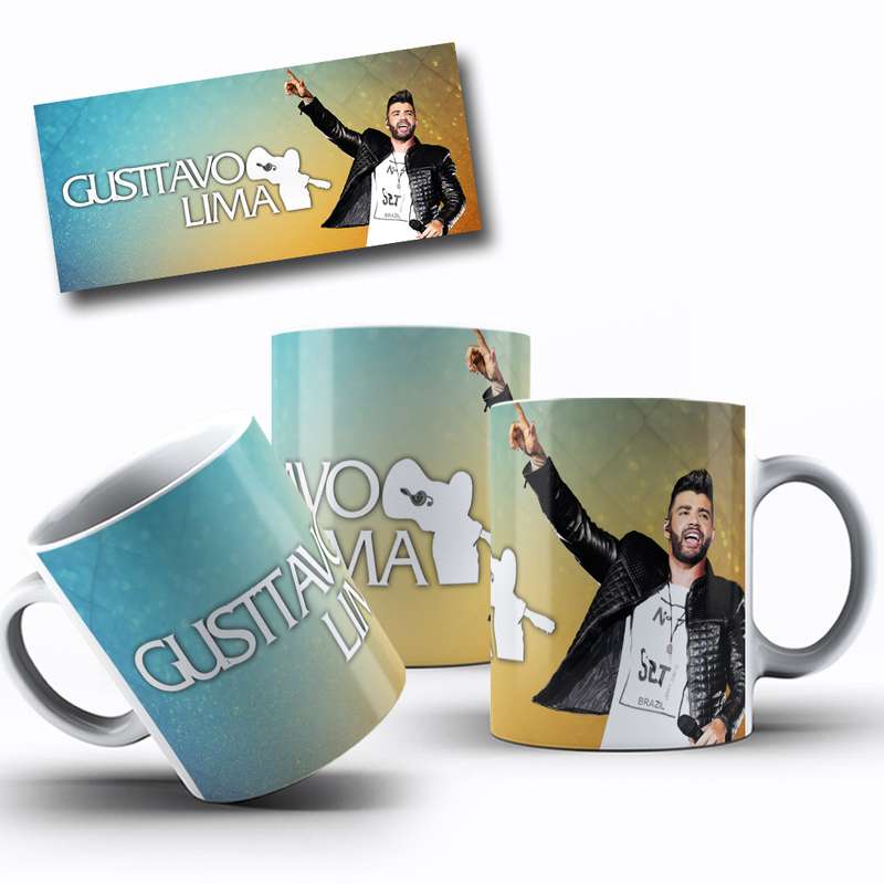 Arte Para Caneca Gusttavo Lima Cantor 5